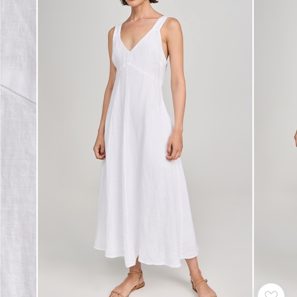 Alex Mill White Breanna Linen Dress